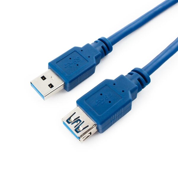 кабель удлинитель usb3.0 pro cablexpert ccp-usb3-amaf-10, am/af, 3м, экран, синий, пакет