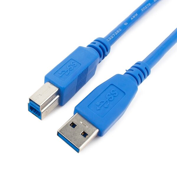 кабель usb 3.0 pro gembird ccp-usb3-ambm-10, am/bm, 3м, экран, синий, пакет