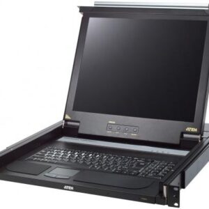 ATEN CL1000M-ATA-RG Консоль управления, для KVM-переключателей, электрон,, 19", SVGA+KBD+MOUSE PS/2, с KVM-шнуром PS/2 1,8м,, LCD экран 17", лат,/рус, клавиатура, (1280x1024DC2B)