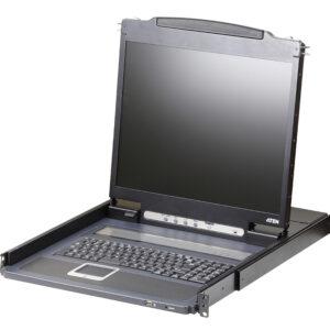 ATEN CL3000N-ATA-RG Консоль управления, для KVM-переключателей, 19", SVGA+KBD+MOUSE PS/2,USB, с KVM-шнуром USB 1.8м, LCD/ЖК экран 19", лат./рус.клав