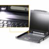 aten cl3000n-ata-rg консоль управления, для kvm-переключателей, 19", svga+kbd+mouse ps/2,usb, с kvm-шнуром usb 1.8м, lcd/жк экран 19", лат./рус.клав