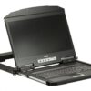 aten cl3100nx-ata-rg консоль управления, для kvm-переключателей, 19", vga+kbd+mouse+speaker usb, с kvm-шнуром usb 1.8м, lcd/жк экран 18.5", лат./рус.клав