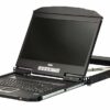 aten cl3100nx-ata-rg консоль управления, для kvm-переключателей, 19", vga+kbd+mouse+speaker usb, с kvm-шнуром usb 1.8м, lcd/жк экран 18.5", лат./рус.клав