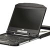 aten cl3700nw-ata-rg консоль управления, для kvm-переключателей, 19", hdmi+kbd+mouse+speaker usb, с kvm-шнуром usb 1.8м, lcd/жк экран 18.5", лат./рус.клав