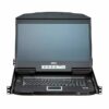 aten cl3884nw-ata-rg переключатель/switch, kvm, 1 user консоль lcd 18.5" => 4 cpu/портов/port usb+hdmi+audio, с kvm-шнурами usb+hdmi+audio 2x1.8м., 1920x1080, 1u 19", исп.спец.шнуры, osd, каскад 16, лат./рус.клав.