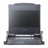 aten cl6708mw-ata-rg переключатель/switch, kvm, 1 user консоль lcd 17.3" => 8 cpu/портов/port usb+dvi+audio, с kvm-шнурами usb+dvi+audio 2x1.8м., 1920x1080, 1u 19", исп.спец.шнуры, osd, каскад 64, лат./рус.клав.