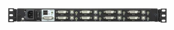 aten cl6708mw-ata-rg переключатель/switch, kvm, 1 user консоль lcd 17.3" => 8 cpu/портов/port usb+dvi+audio, с kvm-шнурами usb+dvi+audio 2x1.8м., 1920x1080, 1u 19", исп.спец.шнуры, osd, каскад 64, лат./рус.клав.