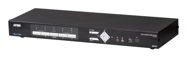 aten cm1164a-at-g kvm-переключатель, dvi+kbd+mouse, 1> 4 dvi-d блока/порта/port usb, c kvm-шнурами usb 4х1.8 м.