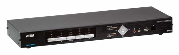 aten cm1164a-at-g kvm-переключатель, dvi+kbd+mouse, 1> 4 dvi-d блока/порта/port usb, c kvm-шнурами usb 4х1.8 м.