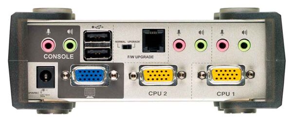 aten cs1732ac-at kvm-переключатель, vga/svga+kbd+mouse+audio, 1> 2 блока/порта/port ps/2,usb, c kvm-шнурами usb 2х1.2 м.