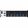 aten cs1824-at-g kvm-переключатель, kvm+audio+usb 3.1 gen1, 1> 4 блока/порта/port usb, компл.шнур.:hdmi,usb,audio 4х1.2м.