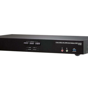 ATEN CS1842-AT-G KVM-переключатель, KVM AUDIO+USB 3.1 Gen1, 1> 2 блока/порта/port USB с 2 вых.HDMI, со шнурами HDMI/AUDIO*4шт+USB*2шт