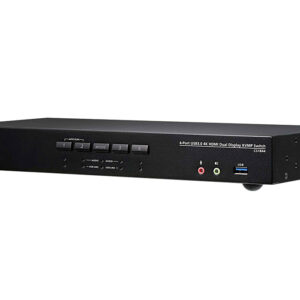 ATEN CS1844-AT-G KVM-переключатель, KVM AUDIO+USB 3.1 Gen1, 1> 4 блока/порта/port USB с 2 вых.HDMI, со шнурами HDMI/AUDIO*4шт+USB*2шт