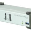 aten cs1912-at-g kvm-переключатель, dp+kbd+mouse, 1> 2 блока/порта/port usb, c kvm-шнурами dp 2x1.5м.+usb 2х1.8 м.