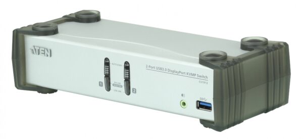 aten cs1912-at-g kvm-переключатель, dp+kbd+mouse, 1> 2 блока/порта/port usb, c kvm-шнурами dp 2x1.5м.+usb 2х1.8 м.