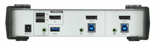 aten cs1912-at-g kvm-переключатель, dp+kbd+mouse, 1> 2 блока/порта/port usb, c kvm-шнурами dp 2x1.5м.+usb 2х1.8 м.