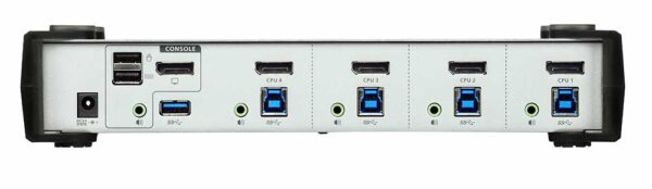 aten cs1914-at-g kvm-переключатель, dp+kbd+mouse, 1> 4 блока/порта/port usb, c kvm-шнурами dp 4x1.5м.+usb 4х1.8 м.