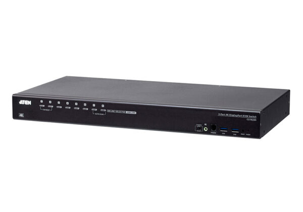 aten cs19208-at-g kvm-переключатель, kvm audio+usb 3.1 gen1, 1> 8 блоков/портов/port usb/dp, со шнурами usb/dp v1.4/audio 2x1.8м.