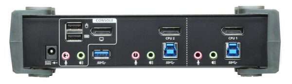 aten cs1922-at-g kvm-переключатель, dp+kbd+mouse, 1> 2 блока/порта/port usb, c kvm-шнурами dp 2x1.5м.+usb 2х1.8 м.