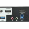 aten cs1922m-at-g kvm-переключатель, dp+kbd+mouse, 1> 2 блока/порта/port usb, c kvm-шнурами dp 2x1.5м.+usb 2х1.8 м.