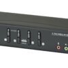 aten cs1924-at-g kvm-переключатель, dp+kbd+mouse, 1> 4 блока/порта/port usb, c kvm-шнурами dp 4x1.5м.+usb 4х1.8 м.