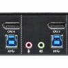 aten cs1924-at-g kvm-переключатель, dp+kbd+mouse, 1> 4 блока/порта/port usb, c kvm-шнурами dp 4x1.5м.+usb 4х1.8 м.