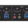 aten cs1944dp-at-g kvm-переключатель, dp+usb+audio, 1> 4 компьютера/блока/порта/port usb с 8 вых.dispalyport, со шнурами 4xusb 3.0 1.8м/8xdisplayport 1.2 1.5м.