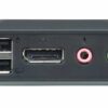 aten cs22dp-at kvm-переключатель, displayport+kbd+mouse+audio, 1> 2 блока/порта/port usb, со встр. kvm-шнурами usb 2x1.2м.