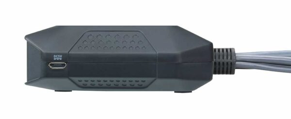 aten cs22dp-at kvm-переключатель, displayport+kbd+mouse+audio, 1> 2 блока/порта/port usb, со встр. kvm-шнурами usb 2x1.2м.