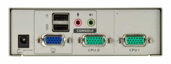 aten cs72u-a7 kvm-переключатель, vga/svga+kbd+mouse, 1> 2 блока/порта/port usb, с kvm-шнурами usb 2х1.2м.