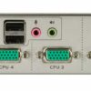 aten cs74u-a7 kvm-переключатель, vga/svga+kbd+mouse, 1> 4 блока/порта/port usb, c kvm-шнурами usb 2х1.2+2х1.8 м.