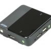 aten cs782dp-at kvm-переключатель, displayport+kbd+mouse+audio, 1> 2 компьютера/блока/порта/port usb, со шнурами usb/audio 2x1.8м + displayport 2х1.5м.