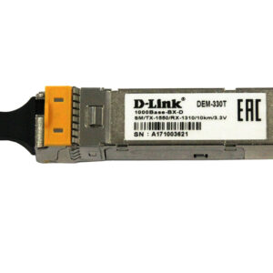 D-Link 330T/3KM/A1A SFP-трансивер 1000Base-BX-D Single-mode 3KM WDM, support 3.3V power, SC connector
