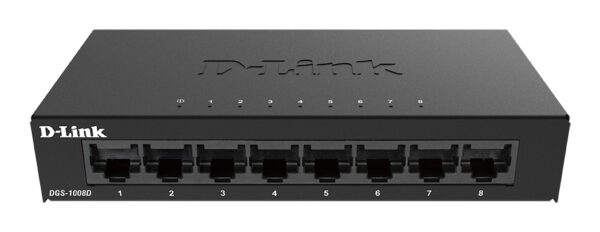 d-link dgs-1008d/k2a неуправляемый коммутатор с 8 портами 10/100/1000 base-t и функцией энергосбережения