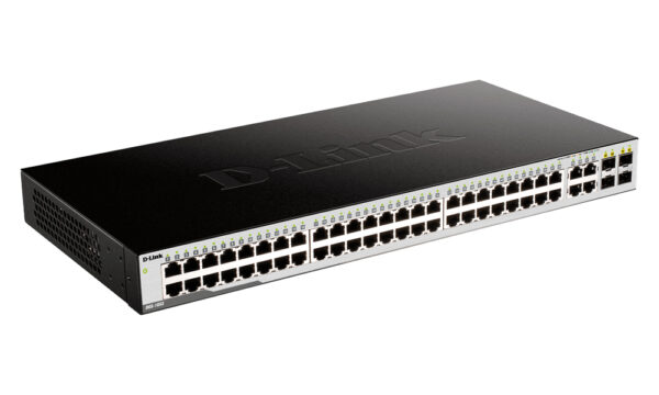 d-link dgs-1052/a1a неуправляемый коммутатор с 48 портами 10/100/1000base-t и 4 комбо-портами 100/1000base-t/sfp