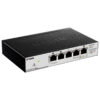 d-link dgs-1100-05pd/u настраиваемый коммутатор easysmart с 5 портами 10/100/1000base-t (2 порта с поддержкой poe 802.3af (до 15,4 вт), poe-бюджет18 вт (802.3at) или 8 вт (802.3af), 1 порт для питания