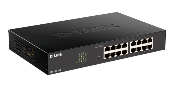 d-link dgs-1100-16v2/a1a настраиваемый компактный коммутатор easysmart с 16 портами 10/100/1000base-t