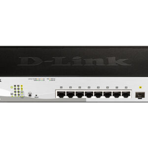 D-Link DGS-1210-10P/FL1A Управляемый коммутатор 2 уровня с 8 портами 10/100/1000Base-T и 2 портами 1000Base-X SFP (8 портов с поддержкой PoE 802.3af/802.3at (30 Вт), PoE бюджет 65 Вт)