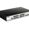 d-link dgs-1210-20/me/a1a управляемый коммутатор 2 уровня с 16 портами 10/100/1000base-t и 4 портами 1000base-x sfp