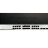 d-link dgs-1210-28mp/fl1a proj настраиваемый коммутатор websmart с 24 портами 10/100/1000base-t и 4 комбо-портами 100/1000base-t/sfp(24 порта с поддержкой poe 802.3af/802.3at (30 вт),poe-бюджет 370 вт