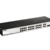 d-link dgs-1210-28/me/dc/a2a управляемый коммутатор 2 уровня с 24 портами 10/100/1000base-t и 4 портами 1000base-x sfp, питание dc 36-72 в