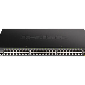 D-Link DGS-1250-52XMP/A1A Настраиваемый коммутатор 2 уровня с 48 портами 10/100/1000Base-T и 4 портами 10GBase-X SFP+ (48 портов с поддержкой PoE 802.3af/802.3at (30 Вт), PoE-бюджет 370 Вт)