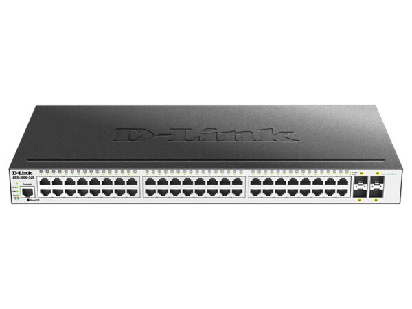 d-link dgs-3000-52l/b1a управляемый коммутатор 2 уровня с 48 портами 10/100/1000base-t и 4 портами 1000base-x sfp