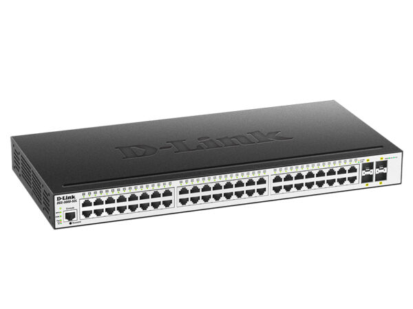 d-link dgs-3000-52l/b1a управляемый коммутатор 2 уровня с 48 портами 10/100/1000base-t и 4 портами 1000base-x sfp