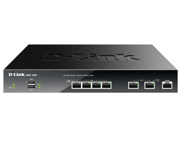 d-link dwc-1000 беспроводной контроллер с 6 портами 10/100/1000base-t и 2 usb-портами