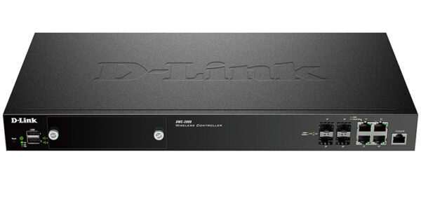 d-link dwc-2000 беспроводной контроллер с 4 комбо-портами 100/1000base-t/sfp, 2 usb-портами и 1 слотом расширения