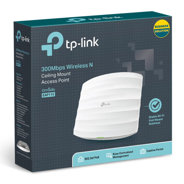 tp-link eap115 беспроводная потолочная точка доступа серии n, скорость до 300 мбит/с
