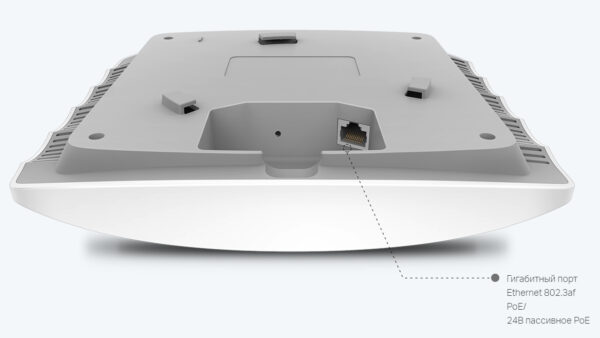 tp-link eap225 ac1200 гигабитная двухдиапазонная потолочная точка доступа wi-fi smb