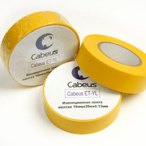 Cabeus ET-YL Изоляционная лента желтая 19ммх20мх0.13мм
