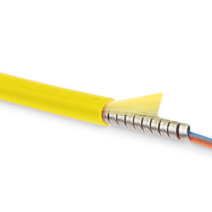 Оптоволоконный кабель 9/125 одномодовый Hyperline FO-DF-IN-9-4-LSZH-YL 4 волокна